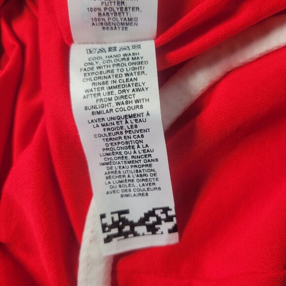 ASOS Design Women Red Underwire Adjustable Swimwear Bikini Top Size 10 A/B - Picture 6 of 7